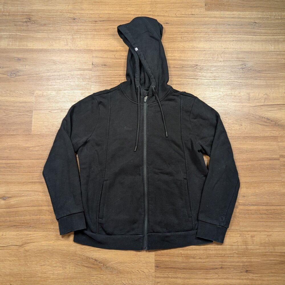 Figs On Shift Jacket Womens Large Black Full Zip Hoodie Sweatshirt Felicia